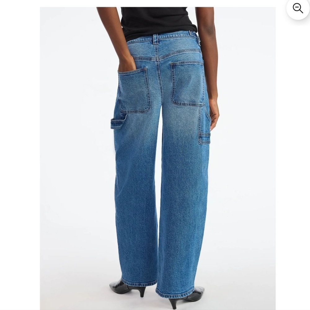 Scoop Carpenter Barrel Blue Jeans Women's Size 8 10 - Picture 5 of 7